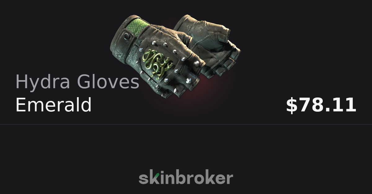 Hydra Gloves Emerald (Minimal Wear) skinbroker