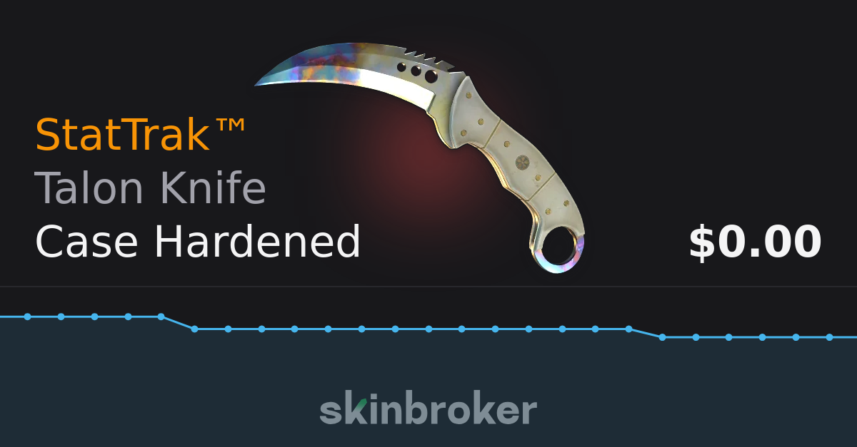 StatTrak™ Talon Knife Case Hardened (BattleScarred) skinbroker