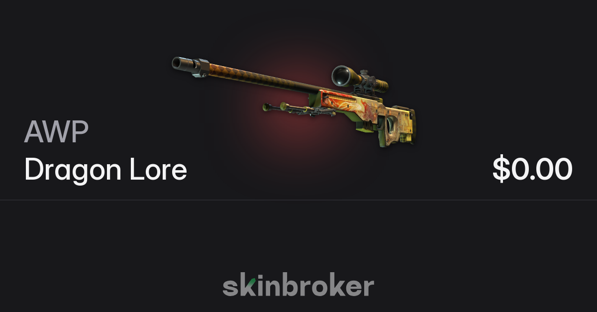 Souvenir AWP | Dragon Lore (Well-Worn) | skinbroker