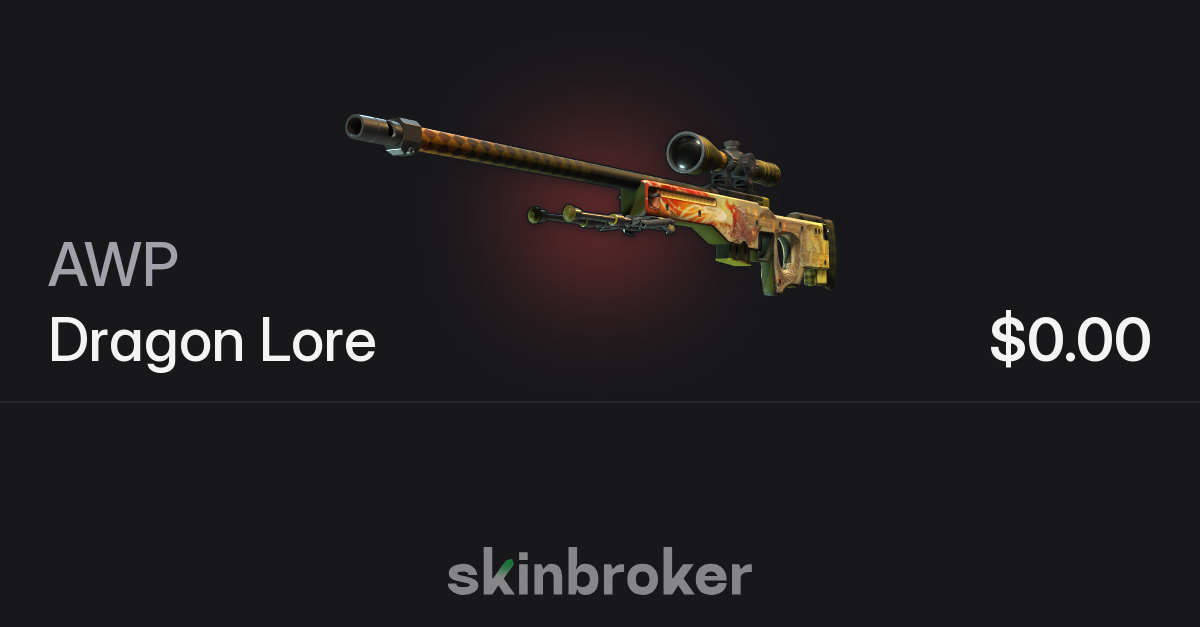 Souvenir AWP | Dragon Lore (Minimal Wear) | skinbroker