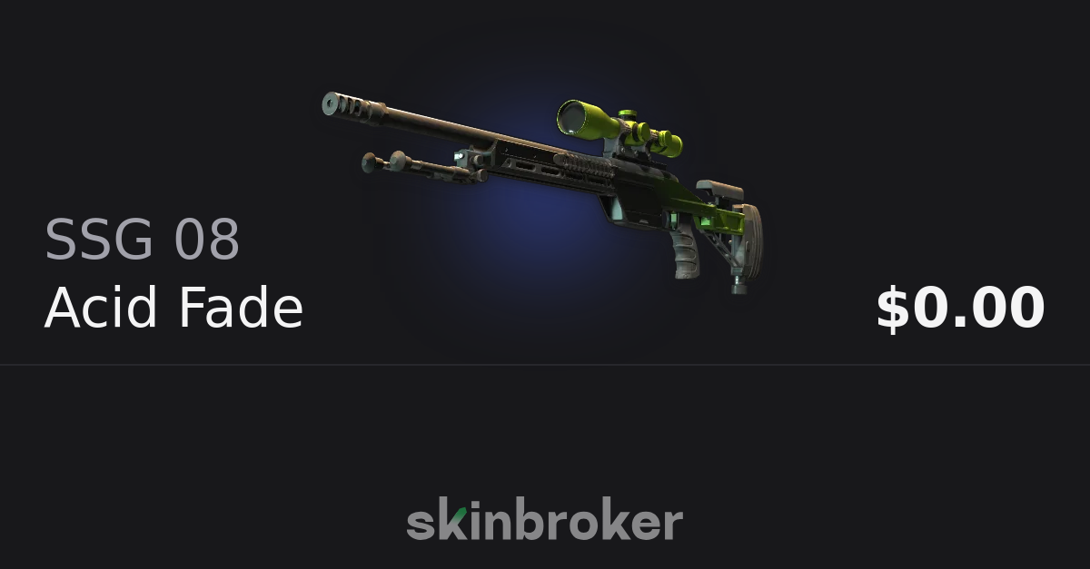 Souvenir SSG 08 Acid Fade (Factory New) skinbroker