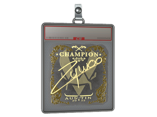 Sticker Slab | ZywOo (Gold, Champion) | Austin 2025