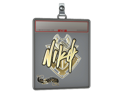 Sticker Slab | NiKo (Gold) | Paris 2023