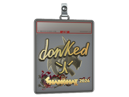 Sticker Slab | donk (Gold) | Shanghai 2024