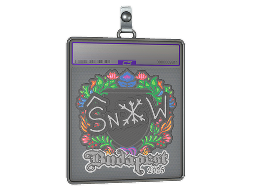 Sticker Slab | snow (Embroidered) | Budapest 2025
