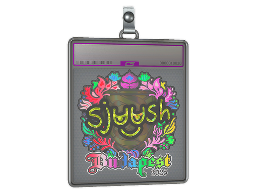 Sticker Slab | sjuush (Holo) | Budapest 2025