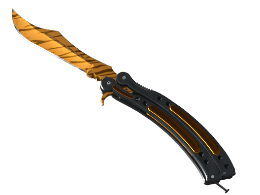 StatTrak™ ★ Butterfly Knife | Tiger Tooth (Minimal Wear)