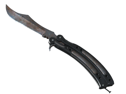 StatTrak™ ★ Butterfly Knife | Rust Coat (Well-Worn)