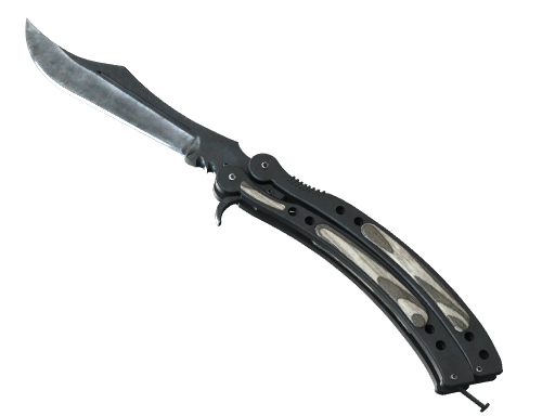 StatTrak™ ★ Butterfly Knife | Black Laminate (Minimal Wear)