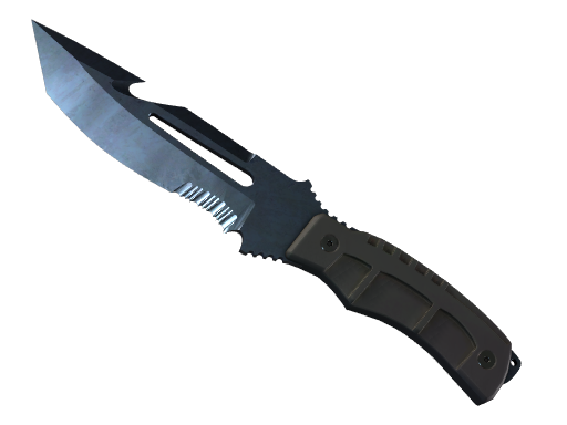 StatTrak™ ★ Survival Knife | Blue Steel (Well-Worn)