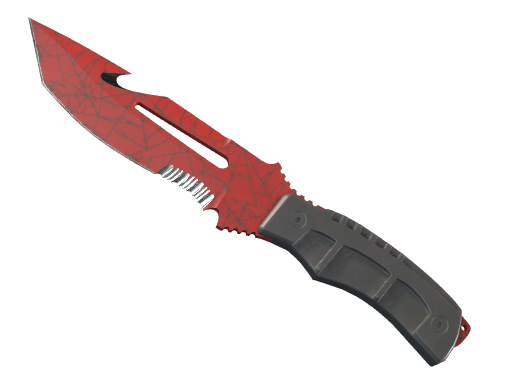 StatTrak™ ★ Survival Knife | Crimson Web (Well-Worn)