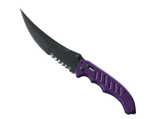 StatTrak™ ★ Flip Knife | Ultraviolet (Well-Worn)