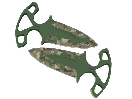 StatTrak™ ★ Shadow Daggers | Forest DDPAT (Battle-Scarred)