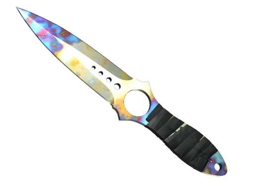 StatTrak™ ★ Skeleton Knife | Case Hardened (Well-Worn)