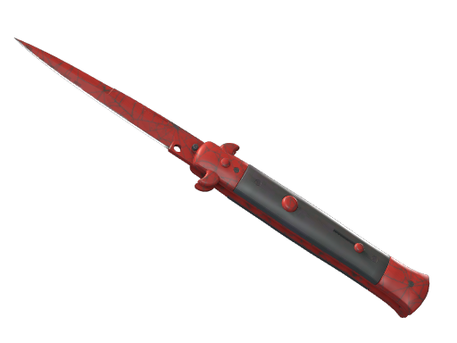StatTrak™ ★ Stiletto Knife | Crimson Web (Battle-Scarred)