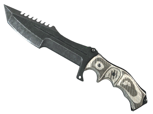 StatTrak™ ★ Huntsman Knife | Black Laminate (Field-Tested)