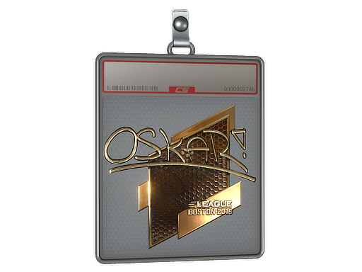 Sticker Slab | oskar (Gold) | Boston 2018