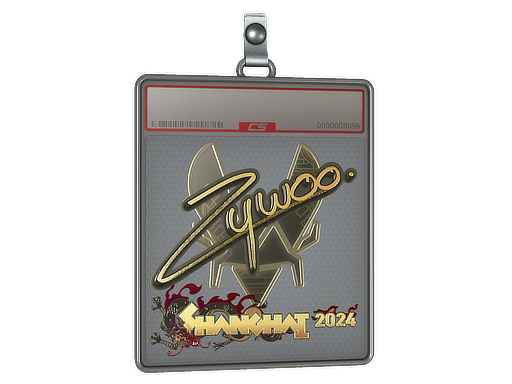 Sticker Slab | ZywOo (Gold) | Shanghai 2024