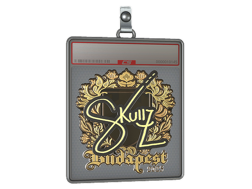 Sticker Slab | skullz (Gold) | Budapest 2025