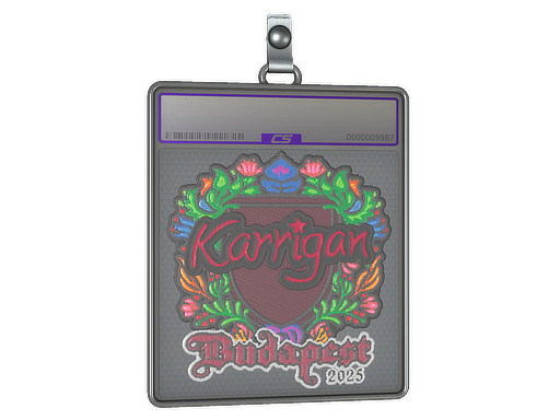 Sticker Slab | karrigan (Embroidered) | Budapest 2025