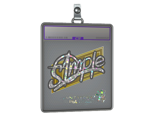 Sticker Slab | s1mple (Glitter) | Antwerp 2022