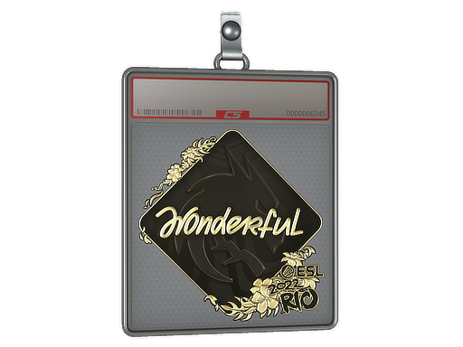 Sticker Slab | w0nderful (Gold) | Rio 2022