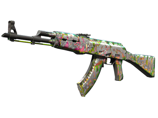 Souvenir AK-47 | Head Shot (Well-Worn)