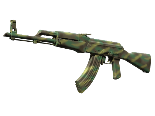 Souvenir AK-47 | Jungle Spray (Well-Worn)