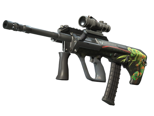 Souvenir AUG | Chameleon (Well-Worn)