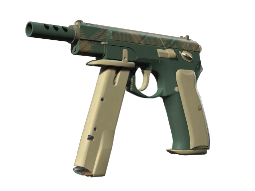Souvenir CZ75-Auto | Green Plaid (Well-Worn)