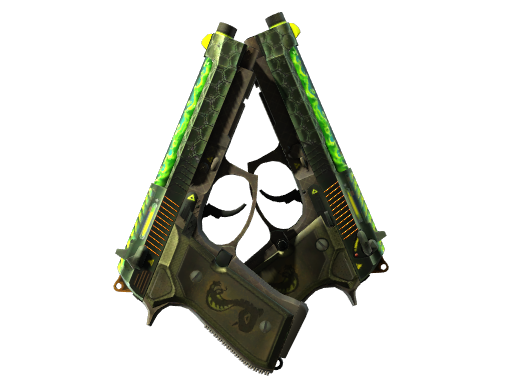 Souvenir Dual Berettas | Cobra Strike (Well-Worn)