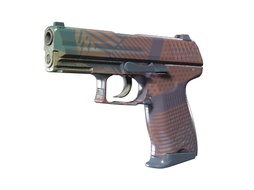 Souvenir P2000 | Coral Halftone (Battle-Scarred)