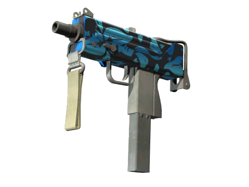 Souvenir MAC-10 | Oceanic (Well-Worn)