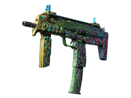 Souvenir MP7 | Neon Ply (Minimal Wear)
