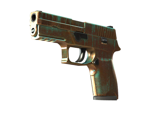 Souvenir P250 | Verdigris (Battle-Scarred)