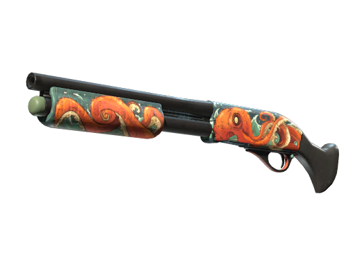 Souvenir Sawed-Off | The Kraken (Well-Worn)