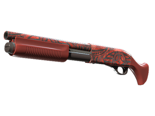 Souvenir Sawed-Off | Crimson Batik (Battle-Scarred)