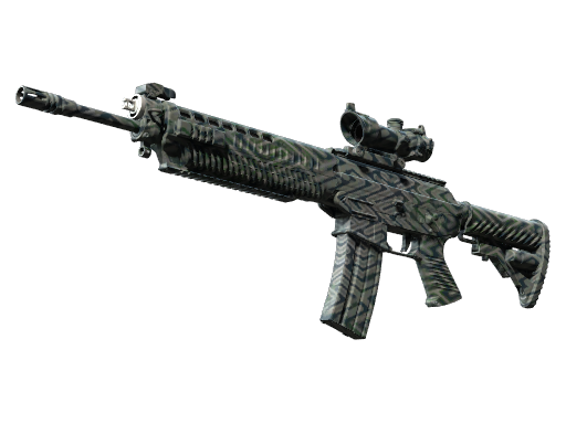 Souvenir SG 553 | Barricade (Battle-Scarred)