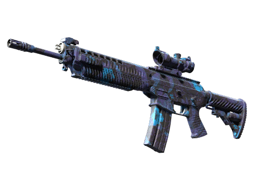 Souvenir SG 553 | Aloha (Well-Worn)