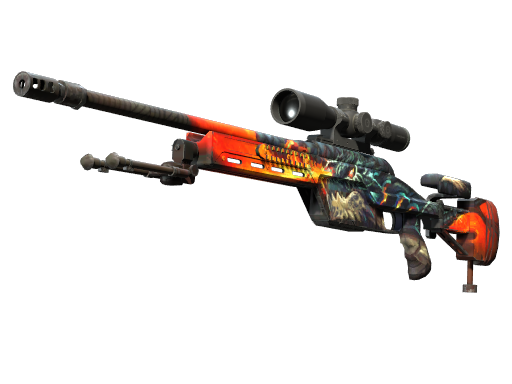 Souvenir SSG 08 | Dragonfire (Well-Worn)